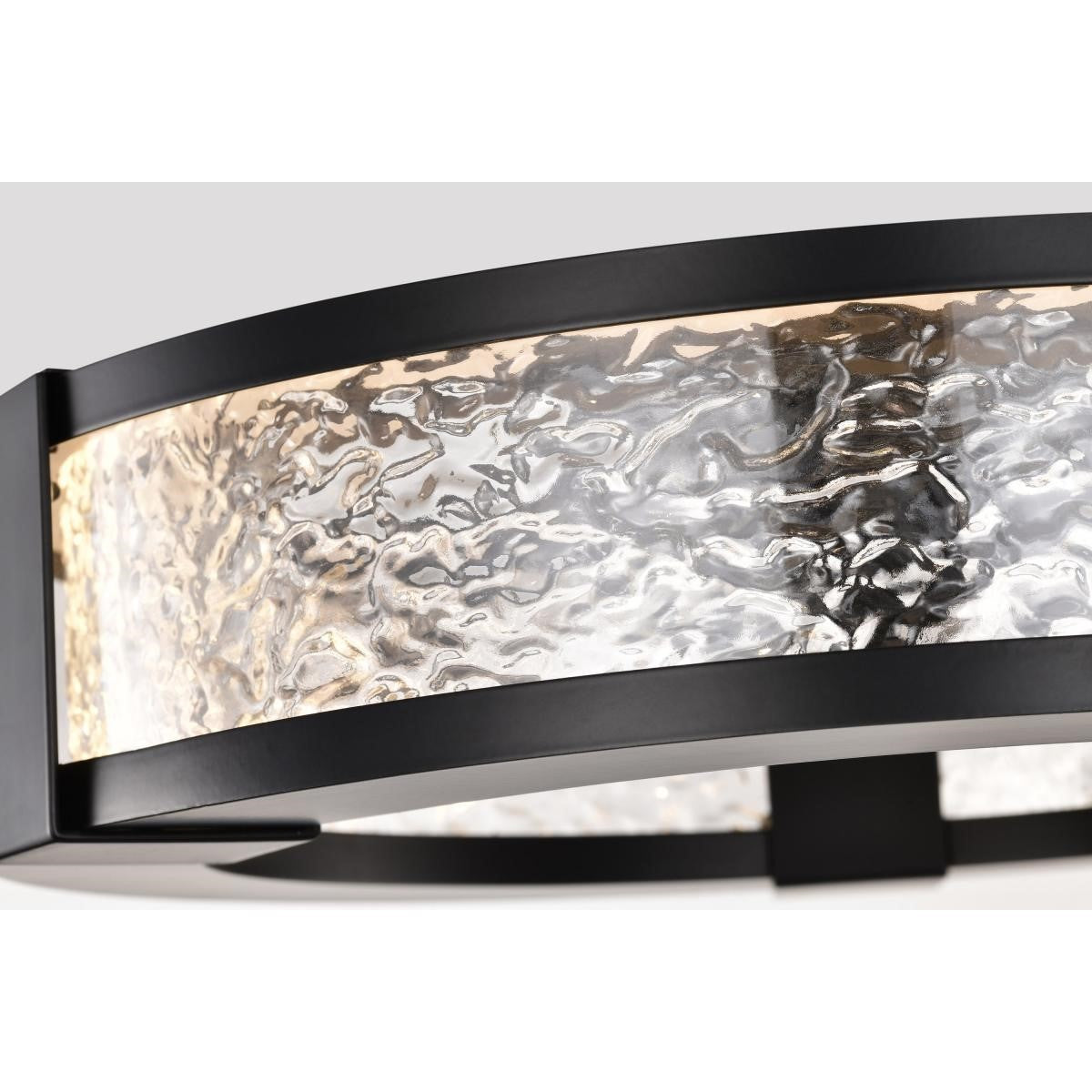 Darrow 13" LED Flush Mount Light, Matte Black Finish - Bees Lighting