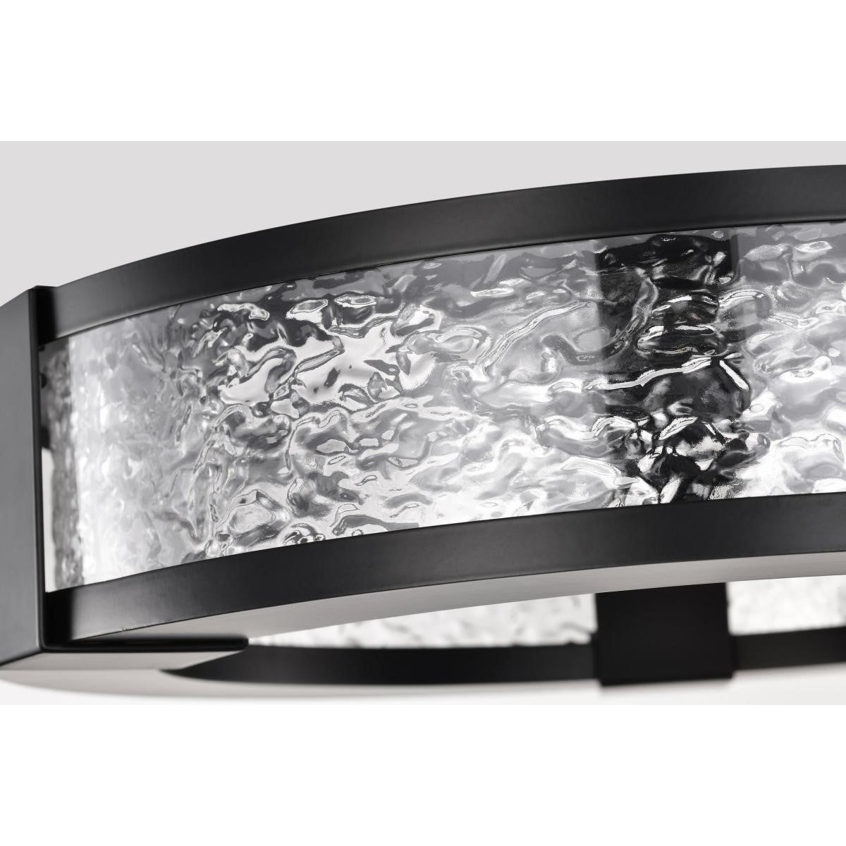 Darrow 13" LED Flush Mount Light, Matte Black Finish - Bees Lighting