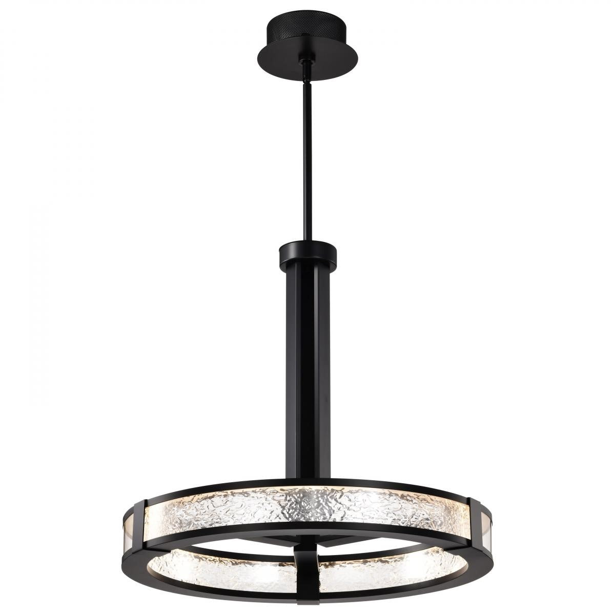 Darrow 24" LED Pendant Light, Matte Black Finish - Bees Lighting