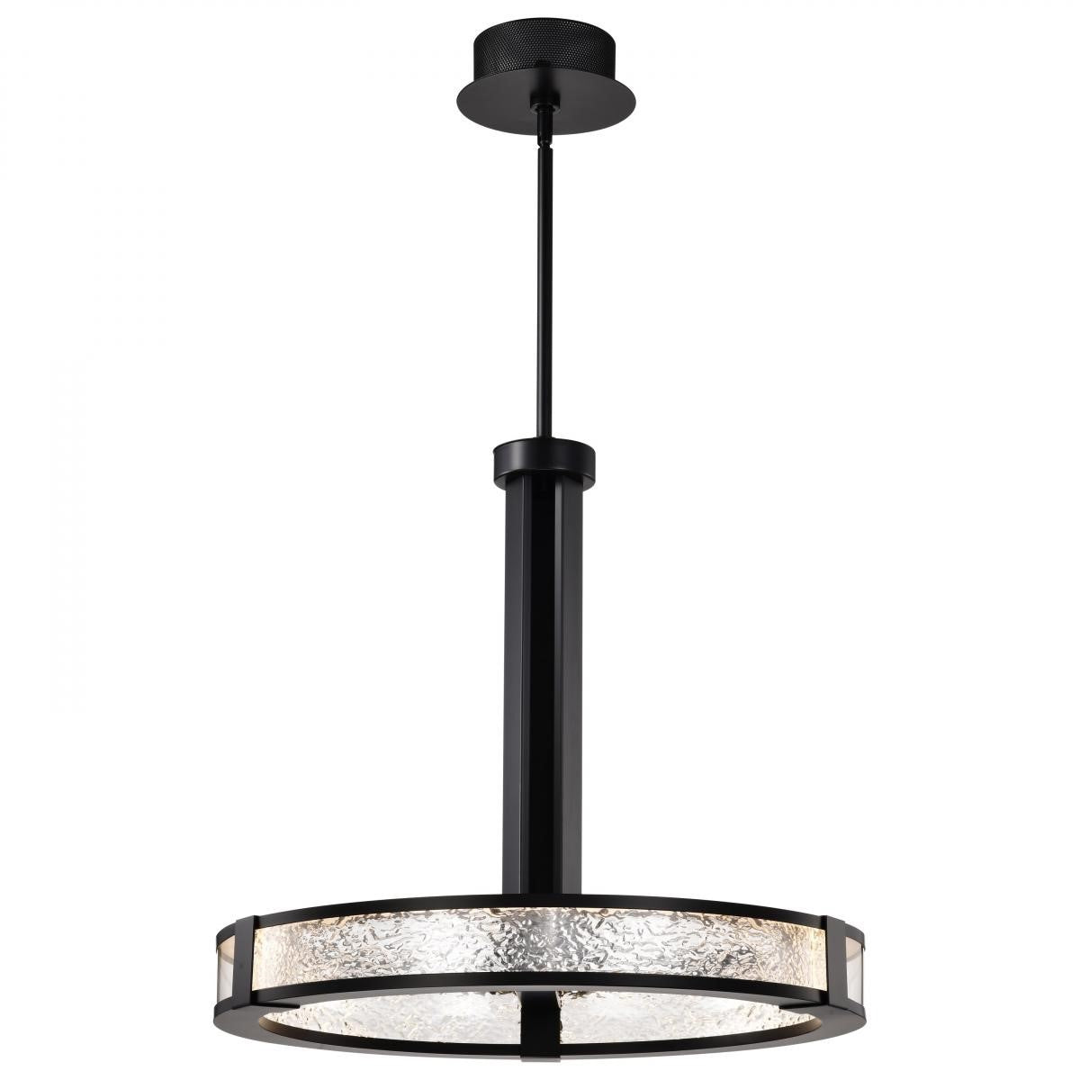 Darrow 24" LED Pendant Light, Matte Black Finish - Bees Lighting