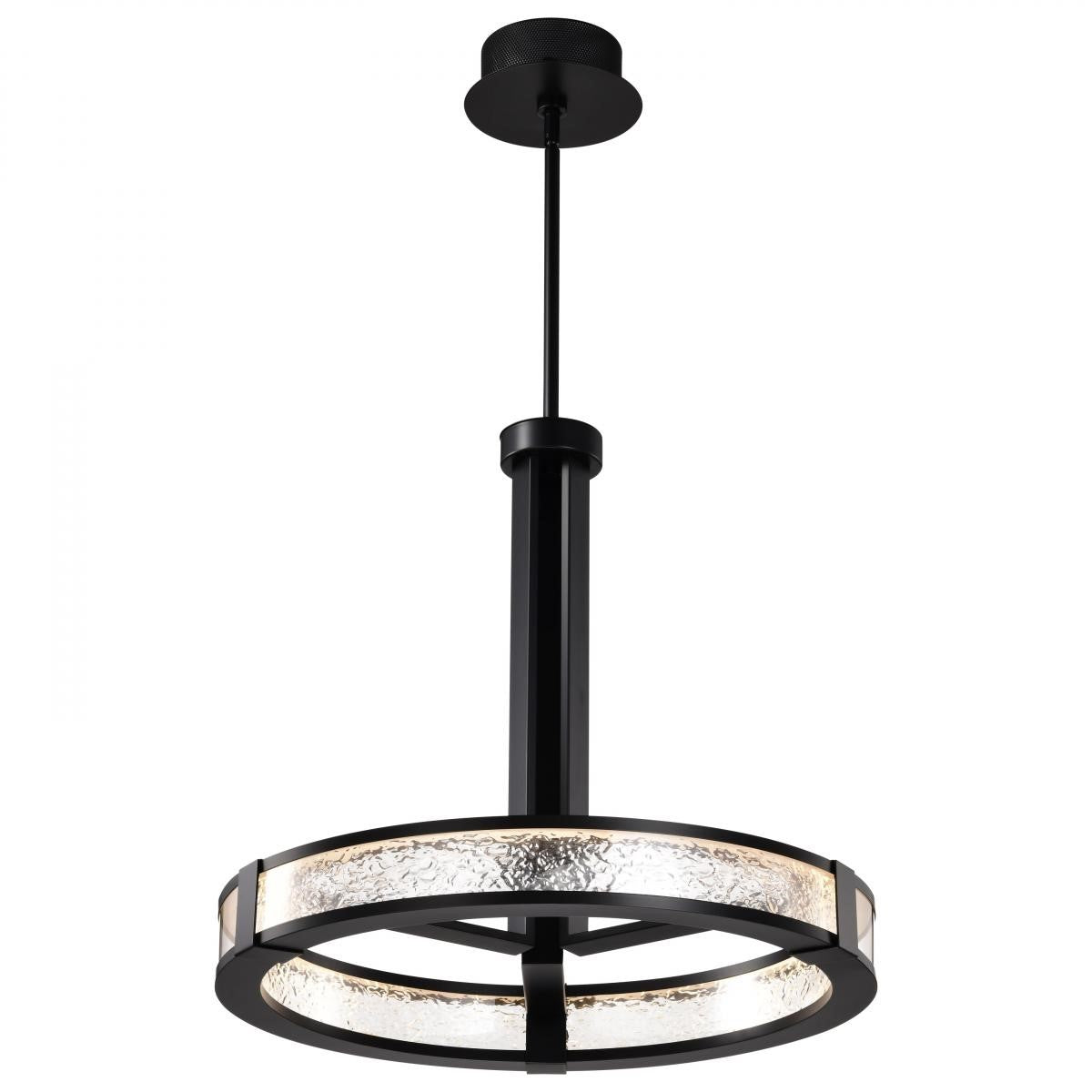 Darrow 24" LED Pendant Light, Matte Black Finish - Bees Lighting