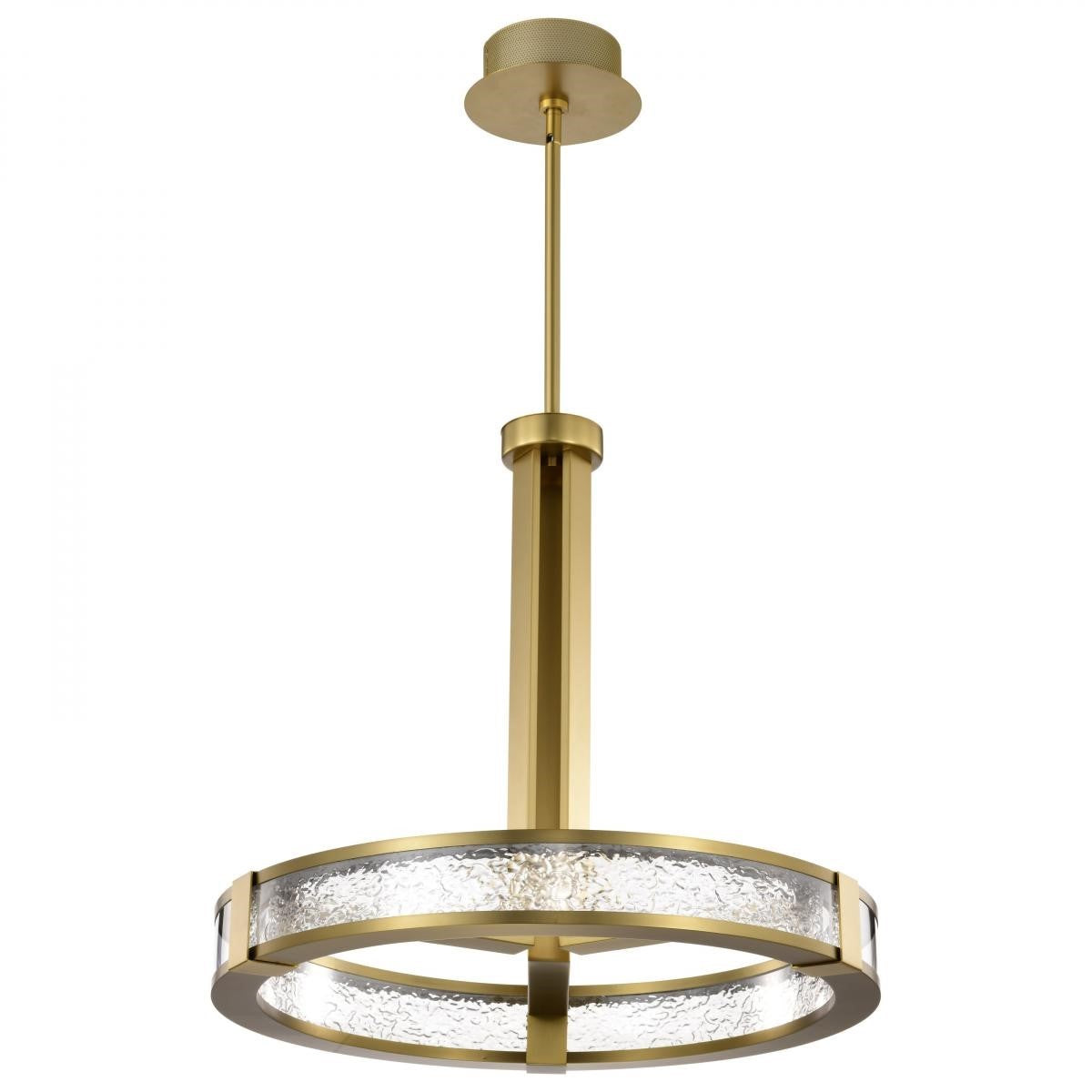 Darrow 24" LED Pendant Light, Vintage Brass Finish - Bees Lighting