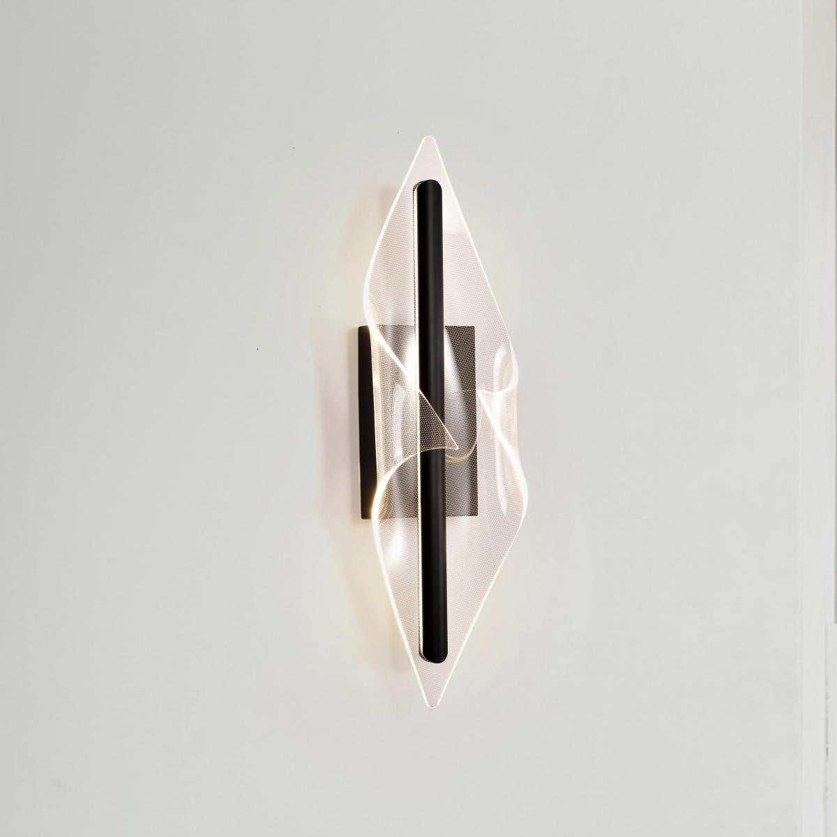 Geneva 24" LED Wall Sconce, Matte Black Finish - Bees Lighting