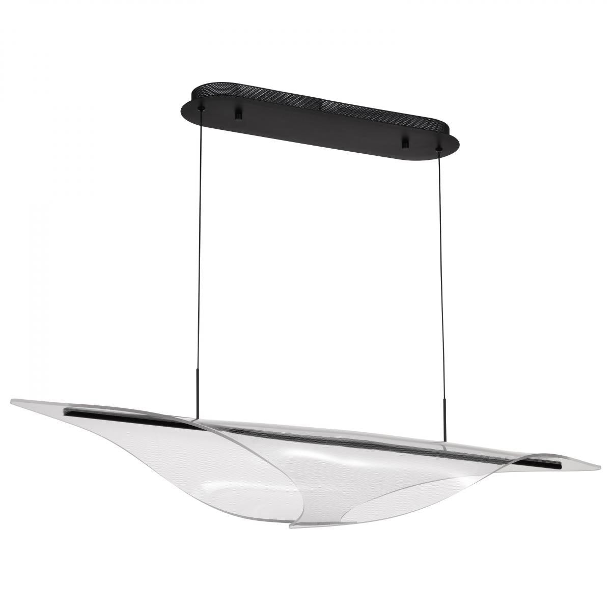 Geneva 46" LED Pendant Light, Matte Black Finish - Bees Lighting