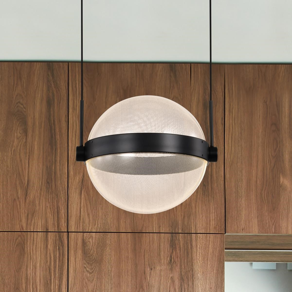 Arvada 8" LED Pendant Light, Matte Black Finish - Bees Lighting