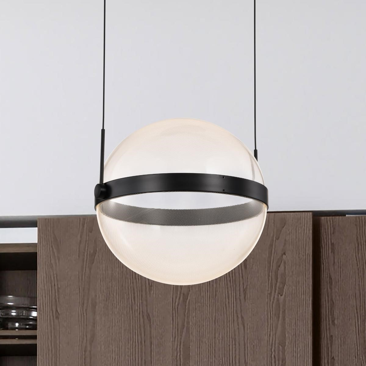 Arvada 12" LED Pendant Light, Matte Black Finish - Bees Lighting