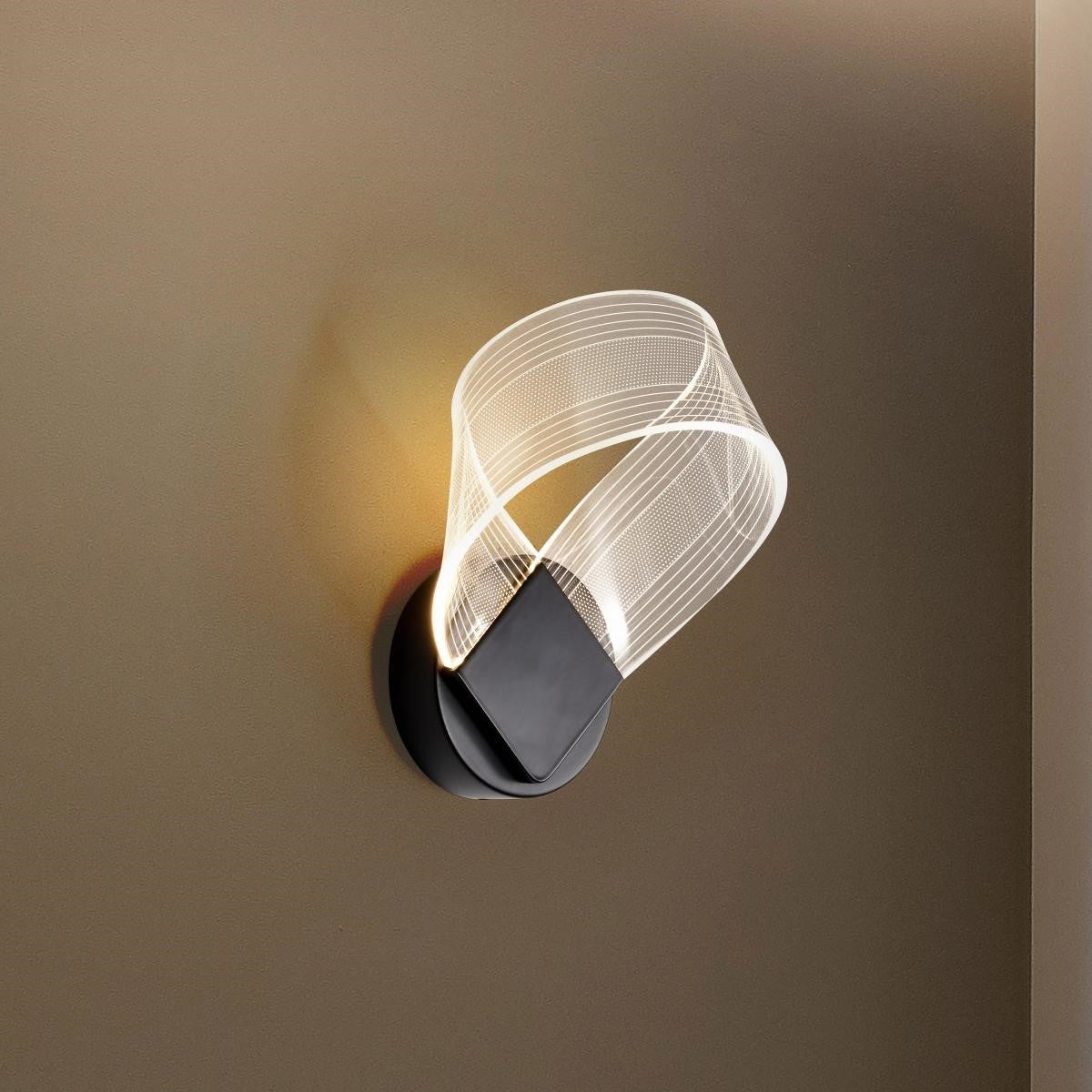 Barnett 10" LED Wall Sconce, Matte Black Finish