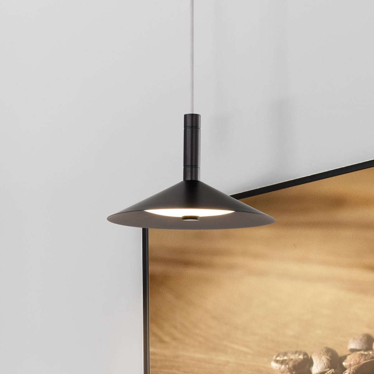 Corrine 10" LED Pendant Light, Matte Balck Finish - Bees Lighting