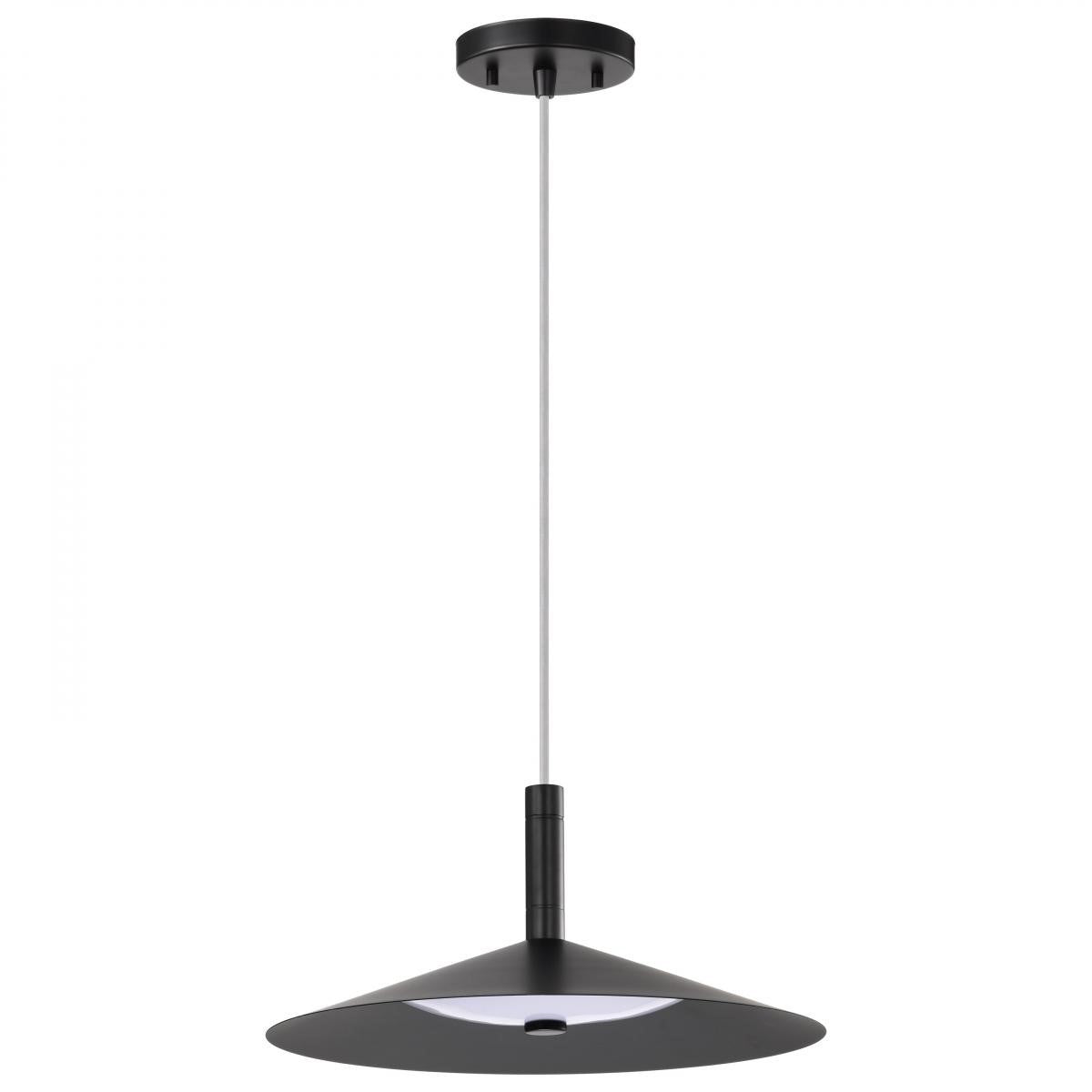 Corrine 14" LED Pendant Light, Matte Balck Finish - Bees Lighting