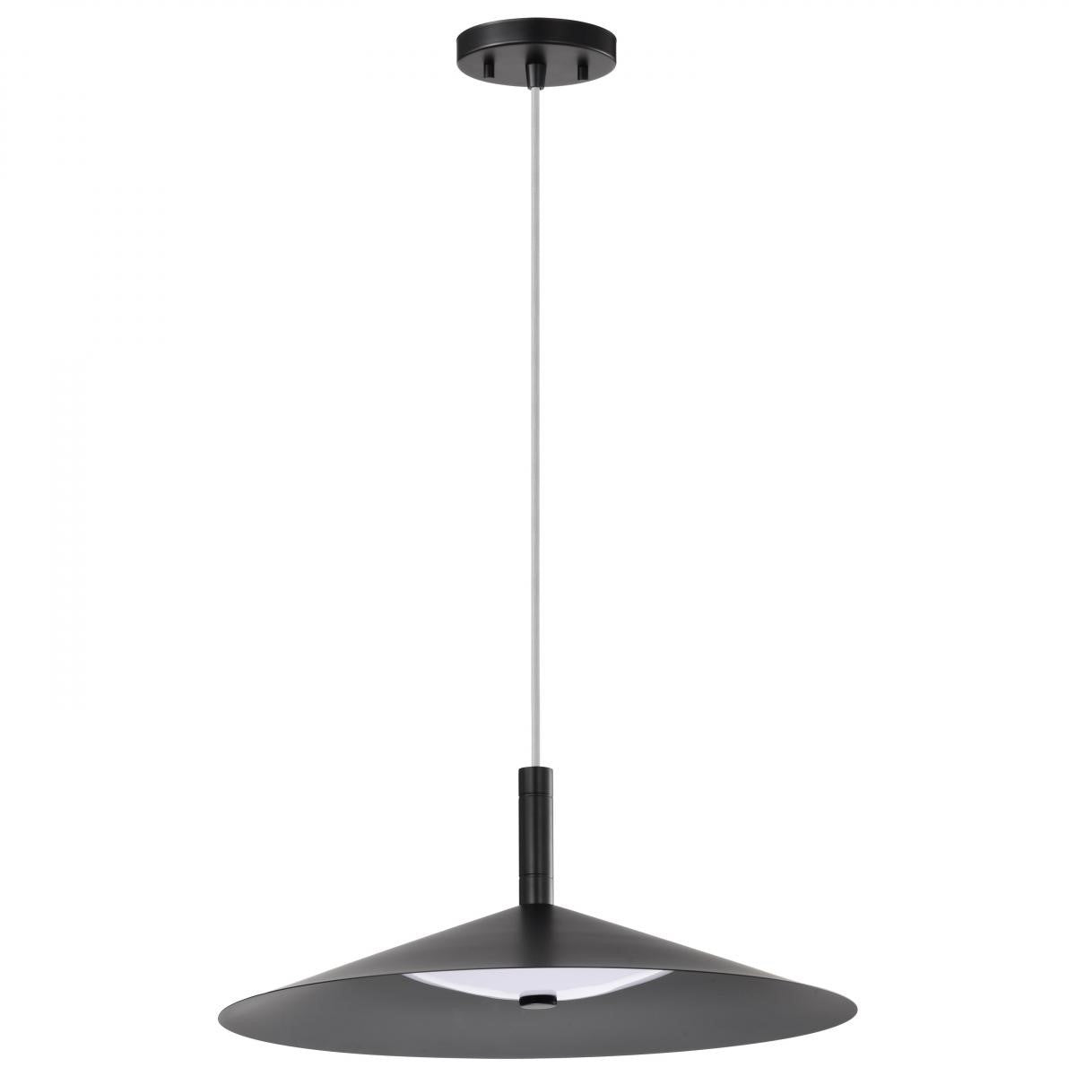 Corrine 18" LED Pendant Light, Matte Balck Finish - Bees Lighting