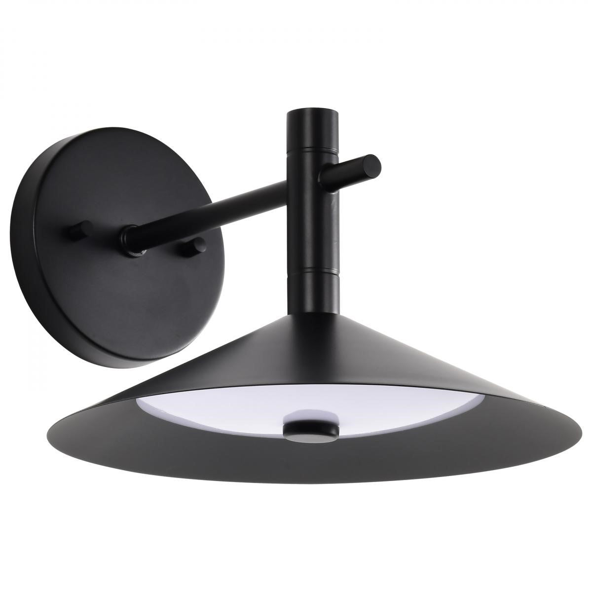 Corrine 10" LED Wall Sconce, Matte Black Finish