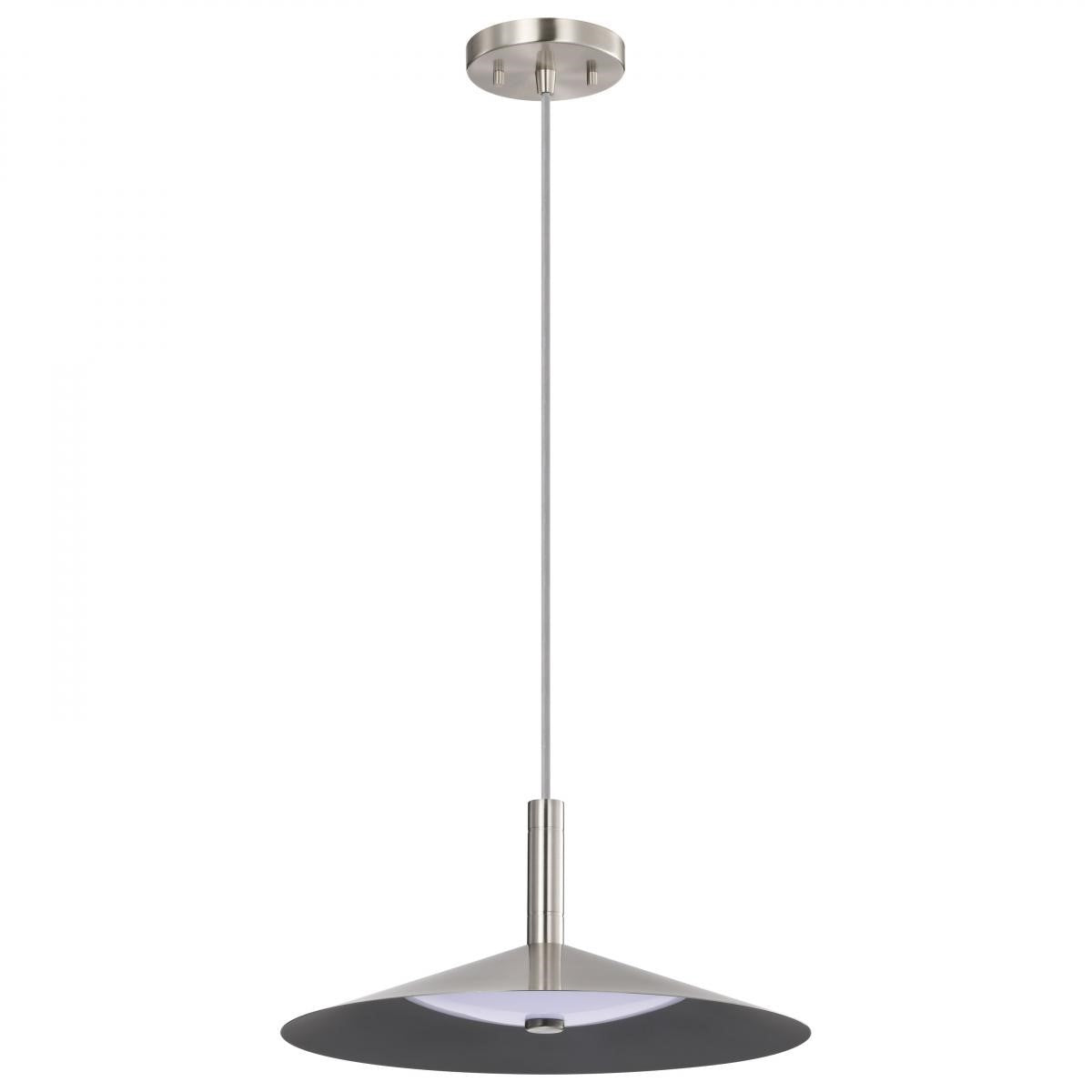 Corrine 14" LED Pendant Light, Brushed Nickel Finish - Bees Lighting