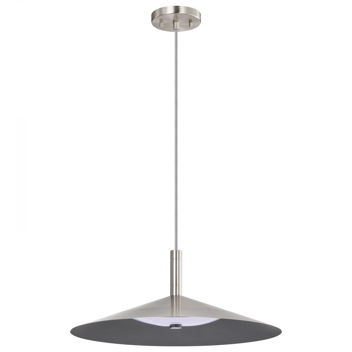 Corrine 18" LED Pendant Light, Brushed Nickel Finish - Bees Lighting