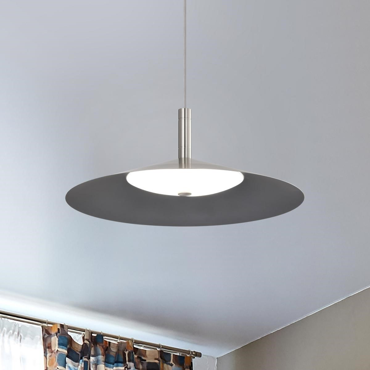 Corrine 18" LED Pendant Light, Brushed Nickel Finish - Bees Lighting