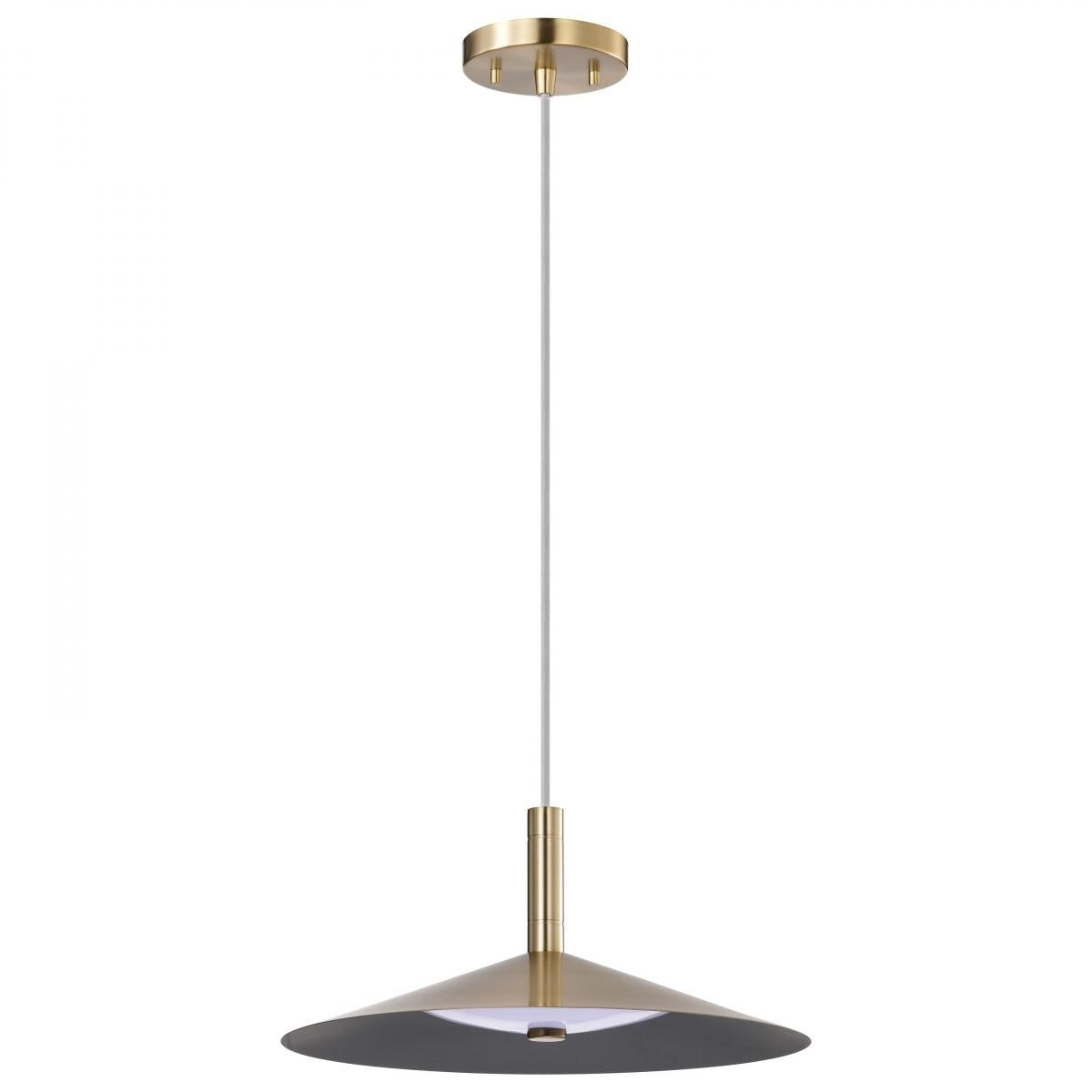 Corrine 14" LED Pendant Light, Burnished Brass Finish - Bees Lighting