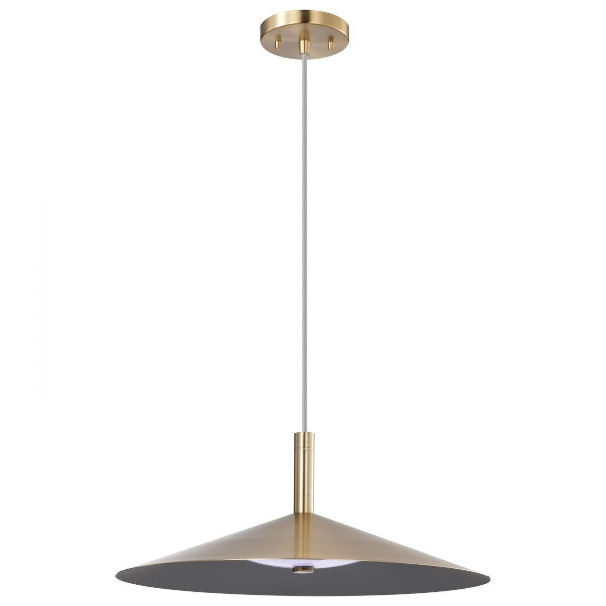 Corrine 18" LED Pendant Light, Burnished Brass Finish - Bees Lighting