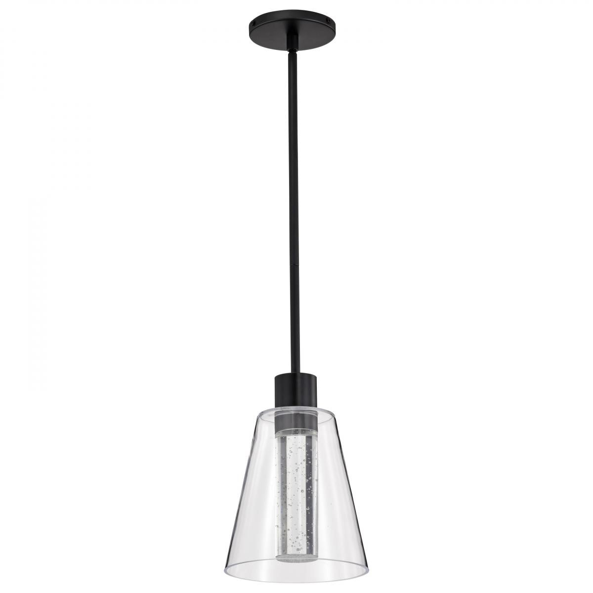 Aura 10" LED Pendant Light, Matte Black Finish