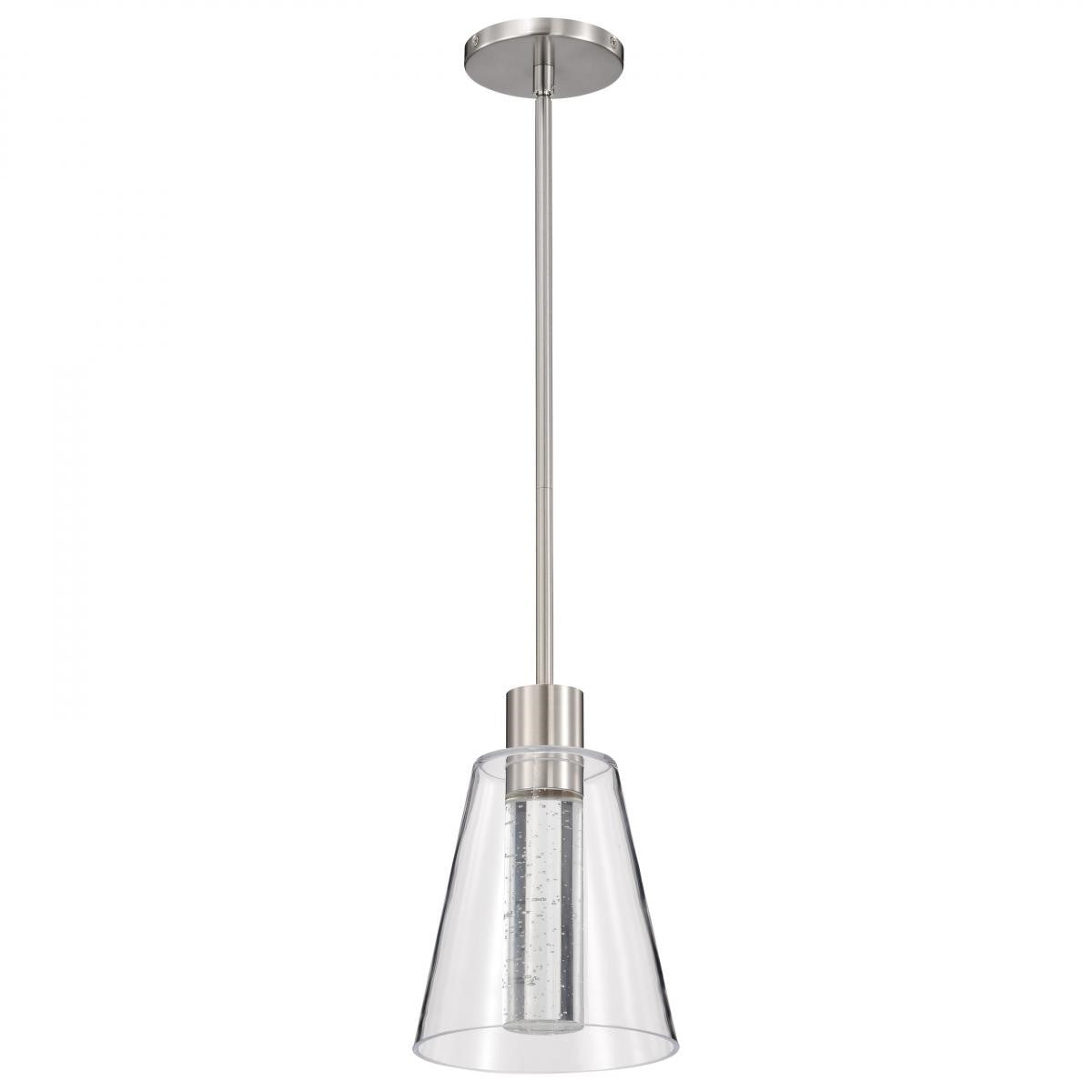 Aura 10" LED Pendant Light, Brushed Nickel Finish