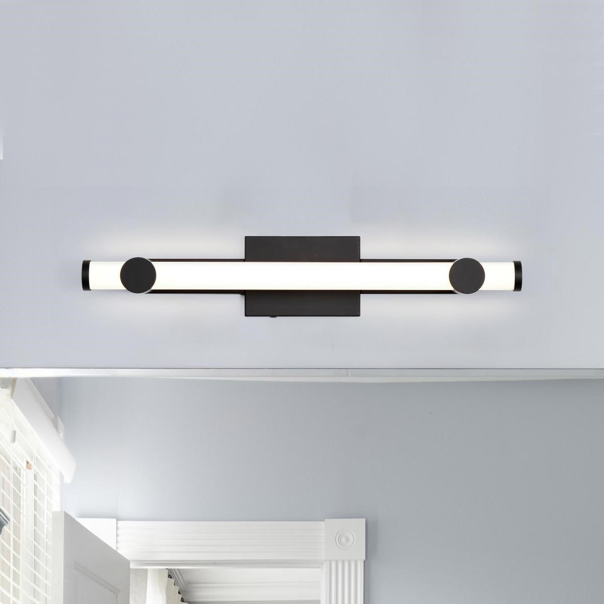 Bowman 24" LED Bathroom Vanity Light, Matte Black Finish - Bees Lighting