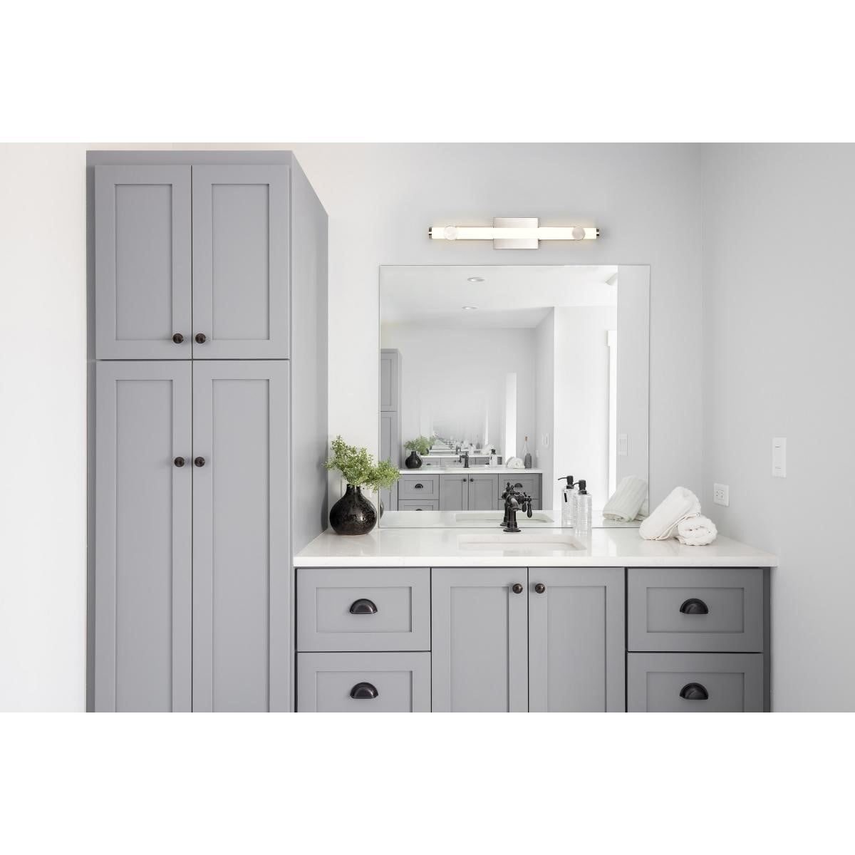 Nuvo Lighting 62-2212 Bowman 24" LED Bathroom Vanity Light, Brushed Nickel Finish