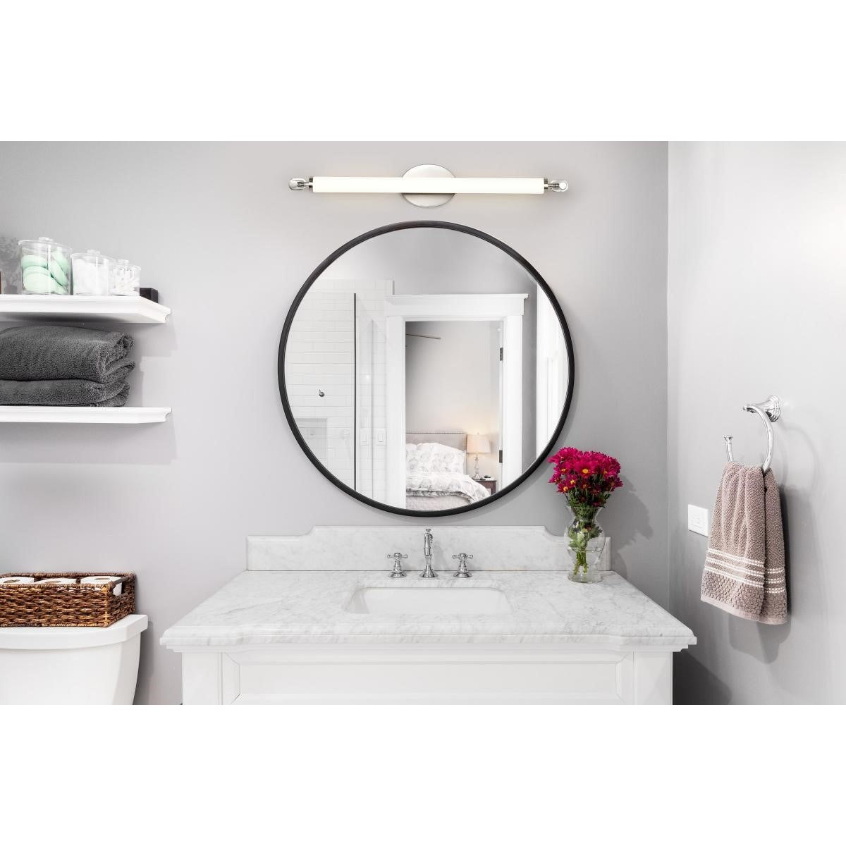 Nuvo Lighting 62-2232 Edgeworth 28" LED Bathroom Vanity Light, Brushed Nickel Finish