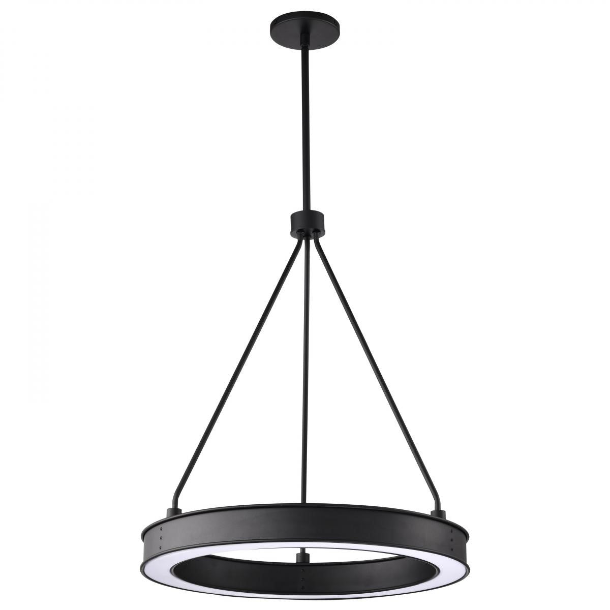 Longford 23" LED Pendant Light, Textured Black Finish - Bees Lighting