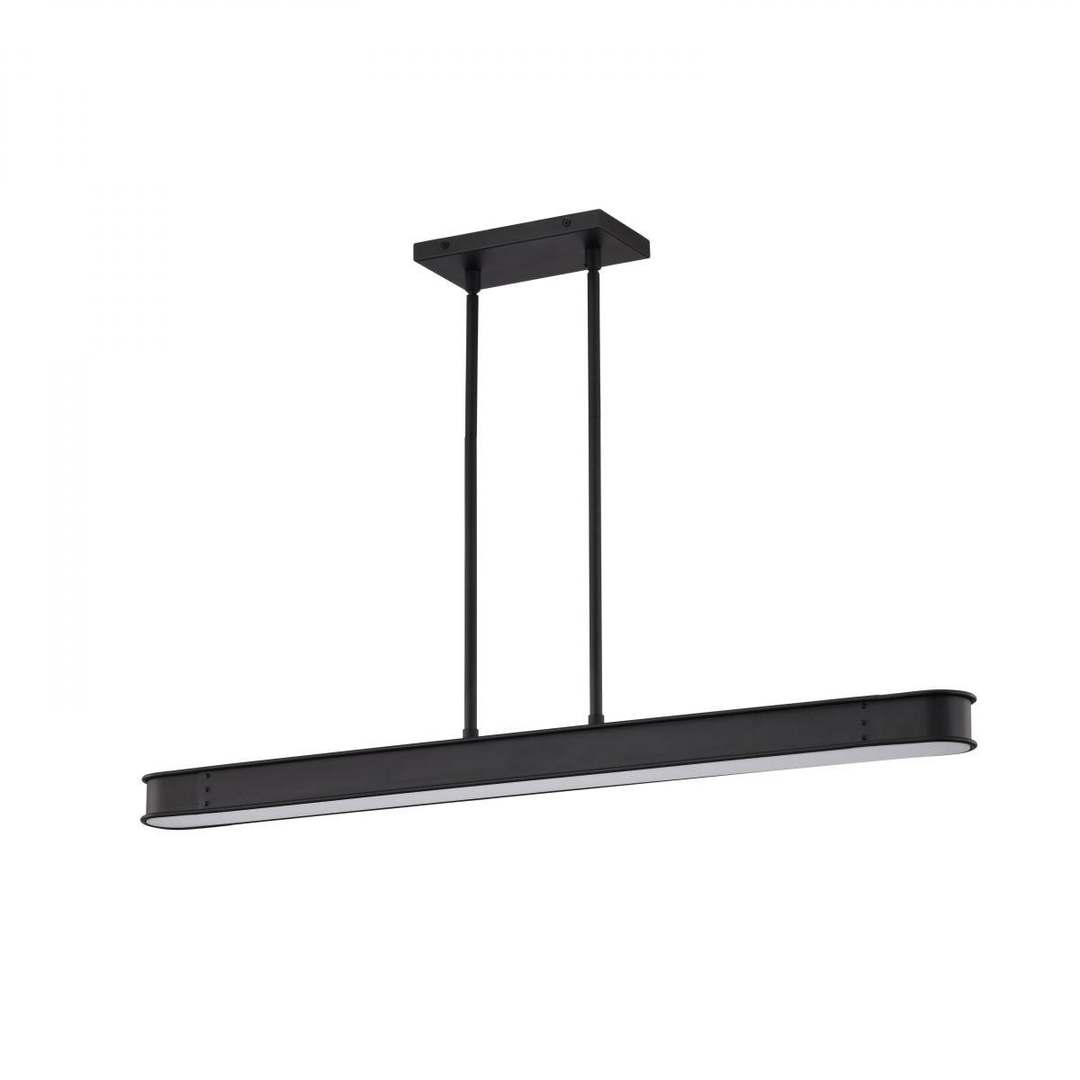 Longford 36" LED Kitchen Island Pendant Light, Textured Black Finish - Bees Lighting