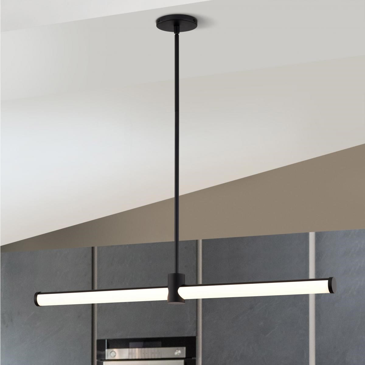 Bowman 36" LED Pendant Light, Matte Black Finish - Bees Lighting