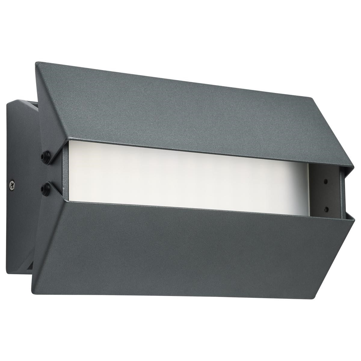 Peak 9" LED Wall Sconce, Selectable CCT, Matte Gray Finish