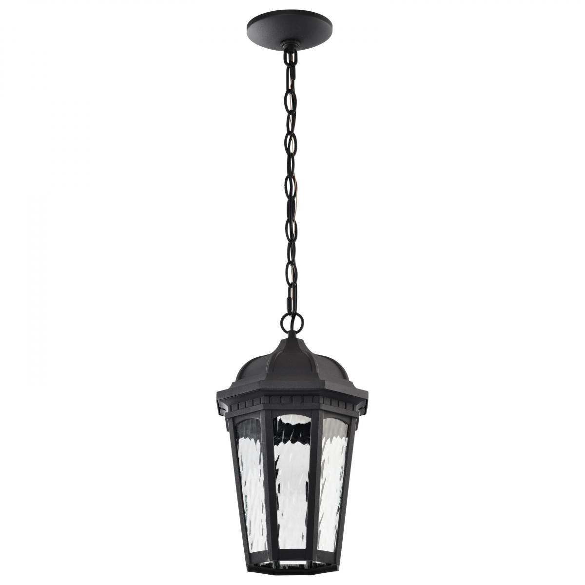 East River Starfish 15" Smart LED Outdoor Hanging Light, RGBTW, Matte Black Finish