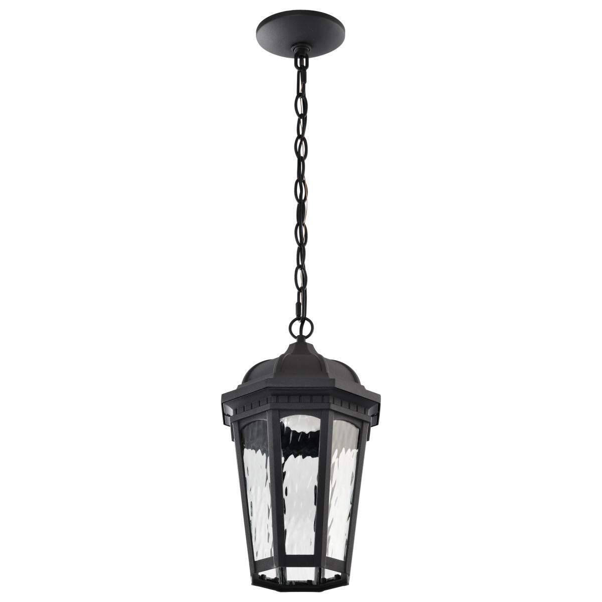 East River Starfish 15" Smart LED Outdoor Hanging Light, RGBTW, Matte Black Finish