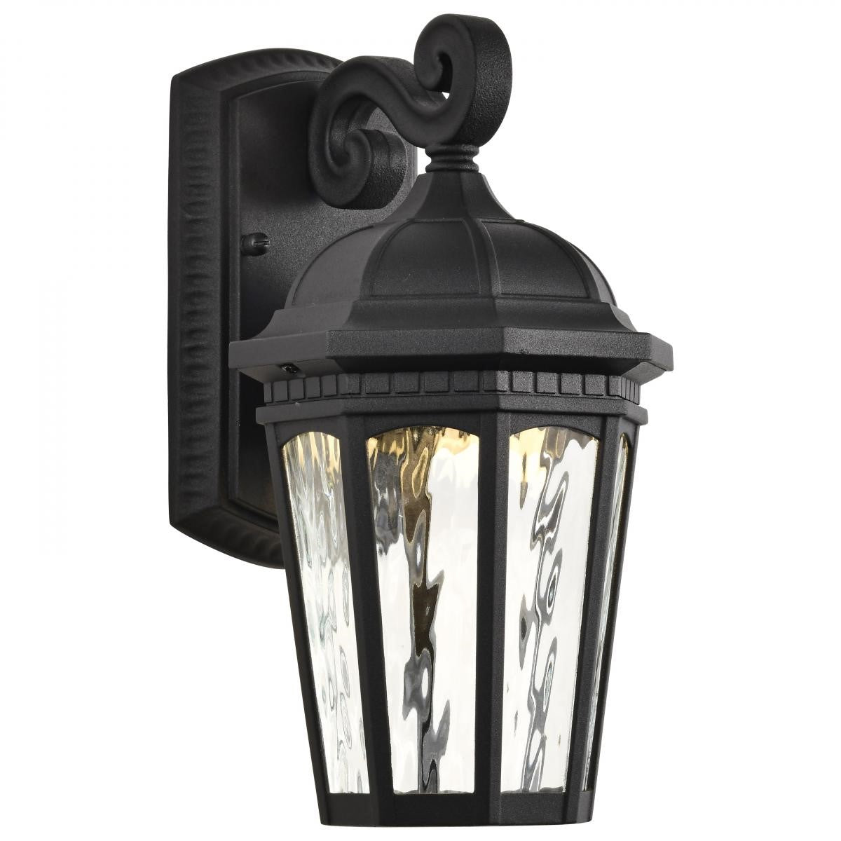 East River Starfish 12" Smart LED Outdoor Wall Light, RGBTW, Matte Black Finish