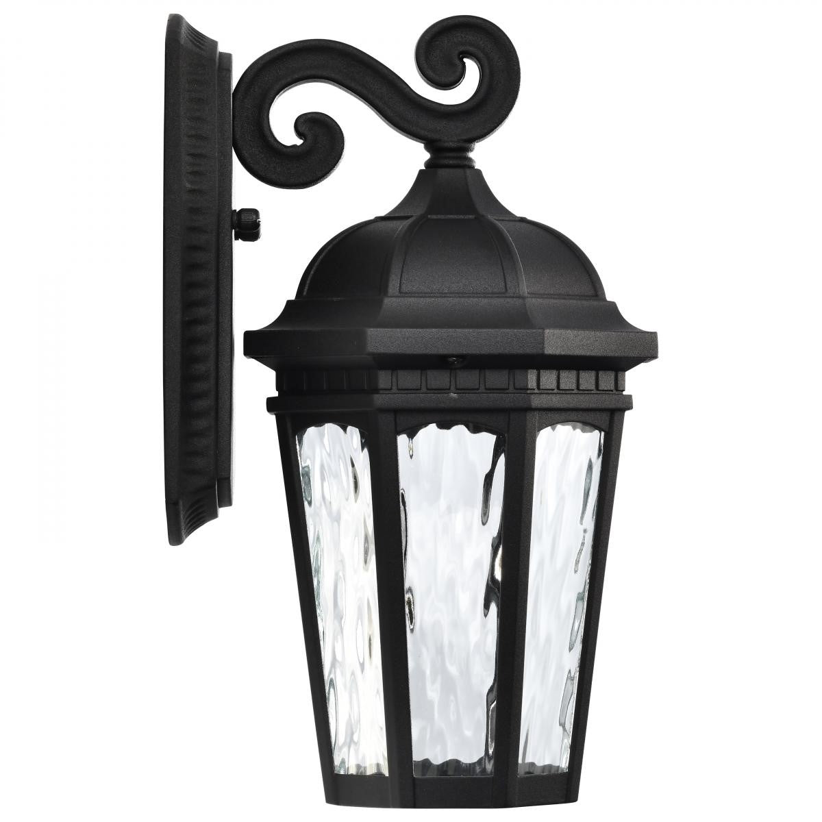 East River Starfish 12" Smart LED Outdoor Wall Light, RGBTW, Matte Black Finish