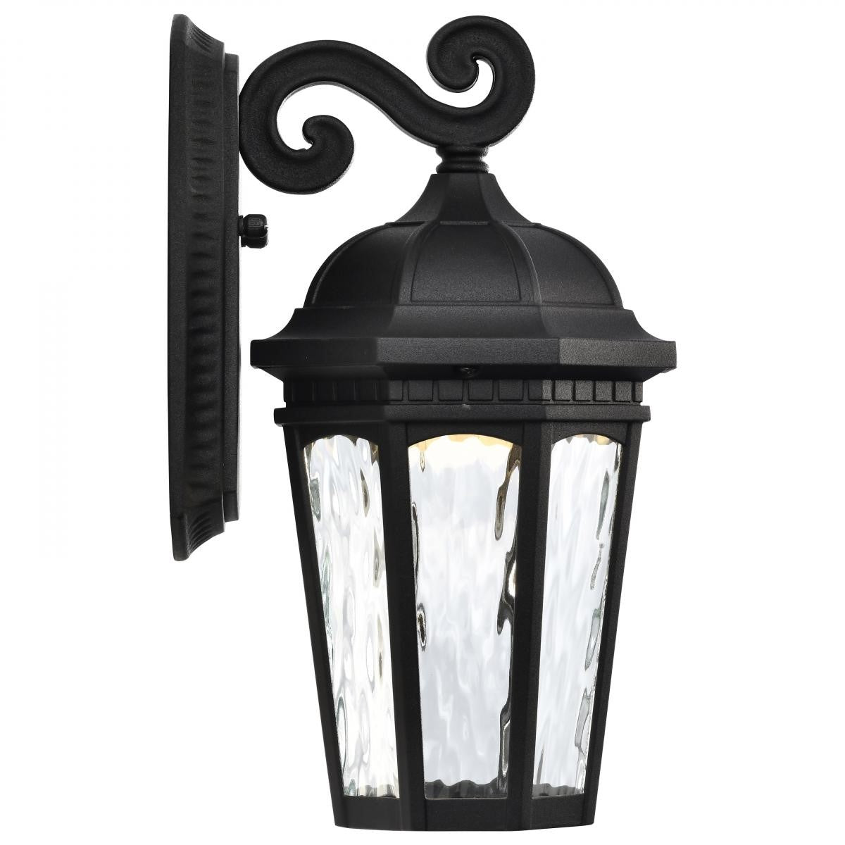 East River Starfish 12" Smart LED Outdoor Wall Light, RGBTW, Matte Black Finish