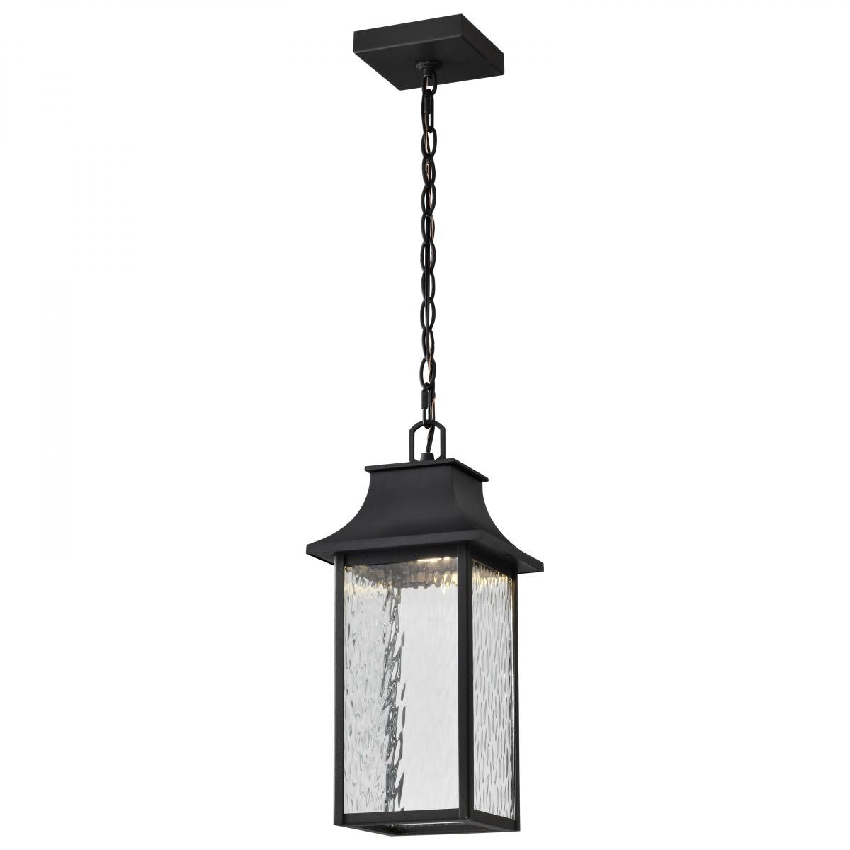 Austen Starfish 17" Smart LED Outdoor Hanging Light, RGBTW, Matte Black Finish