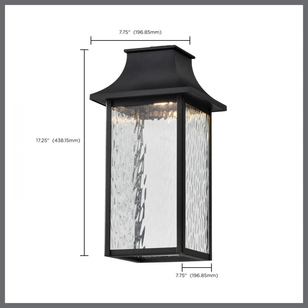 Austen Starfish 17" Smart LED Outdoor Hanging Light, RGBTW, Matte Black Finish