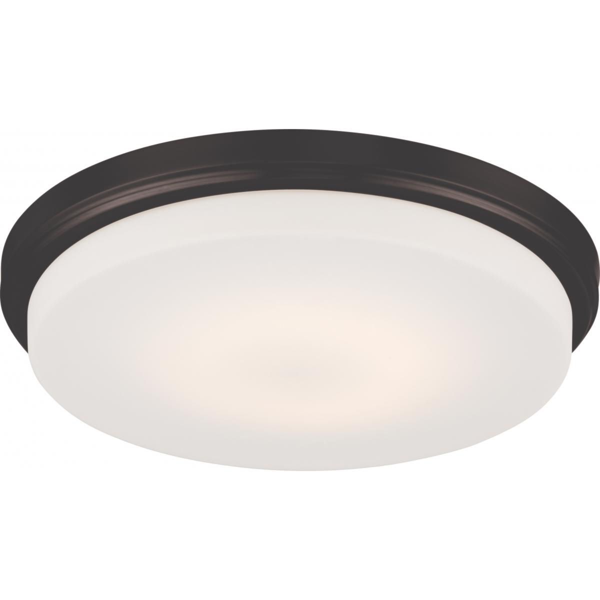 Dale 13 in. LED Flush Mount Light Aged Bronze