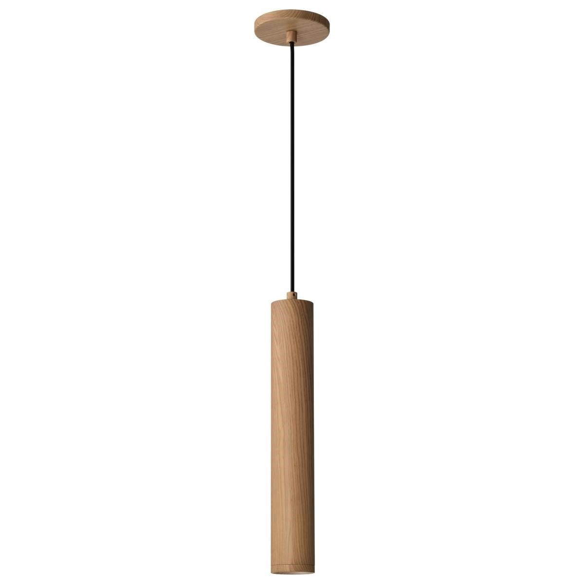 Century 16" LED Pendant Light, Ash Wood Finish - Bees Lighting