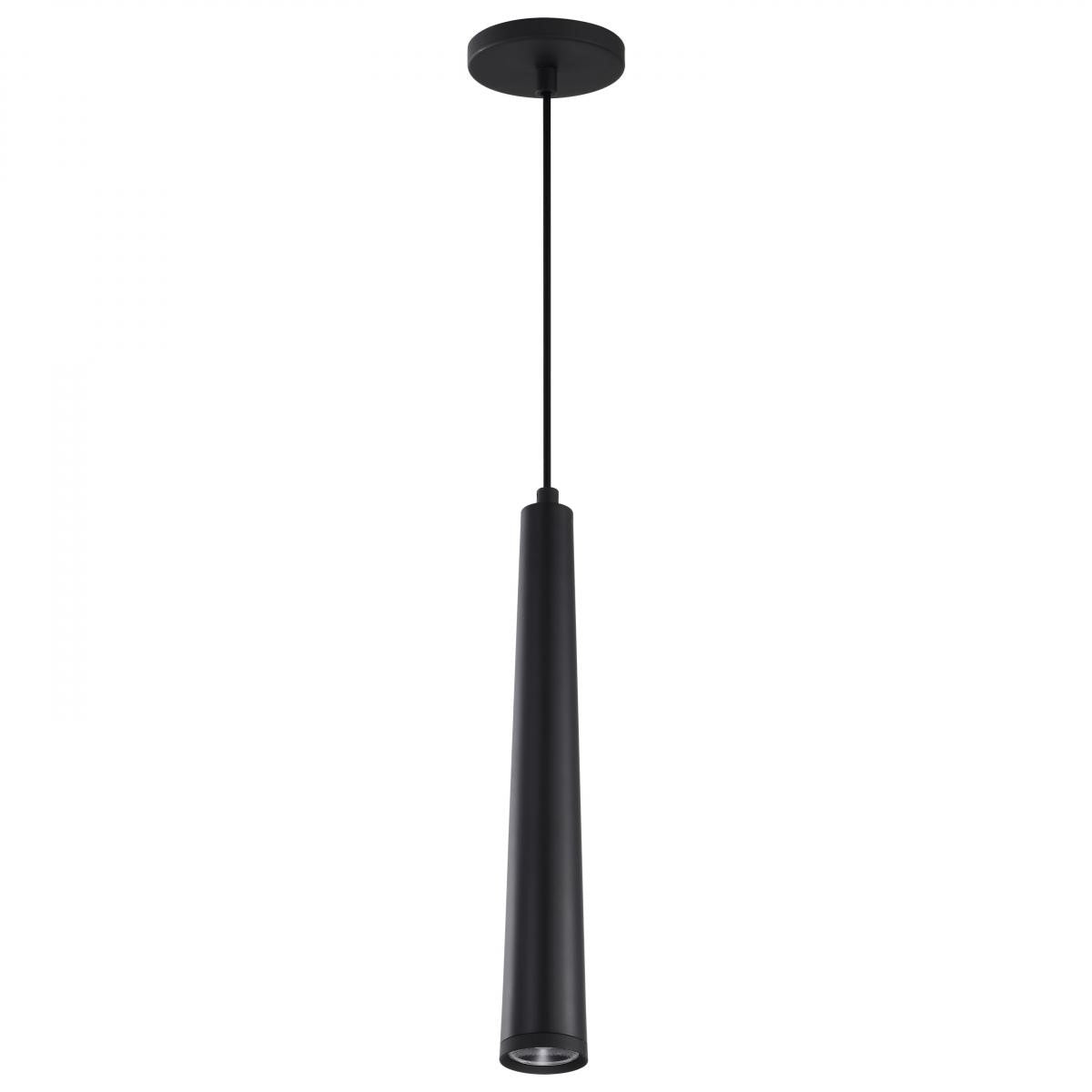 Melrose 16" LED Pendant Light, Matte Black Finish