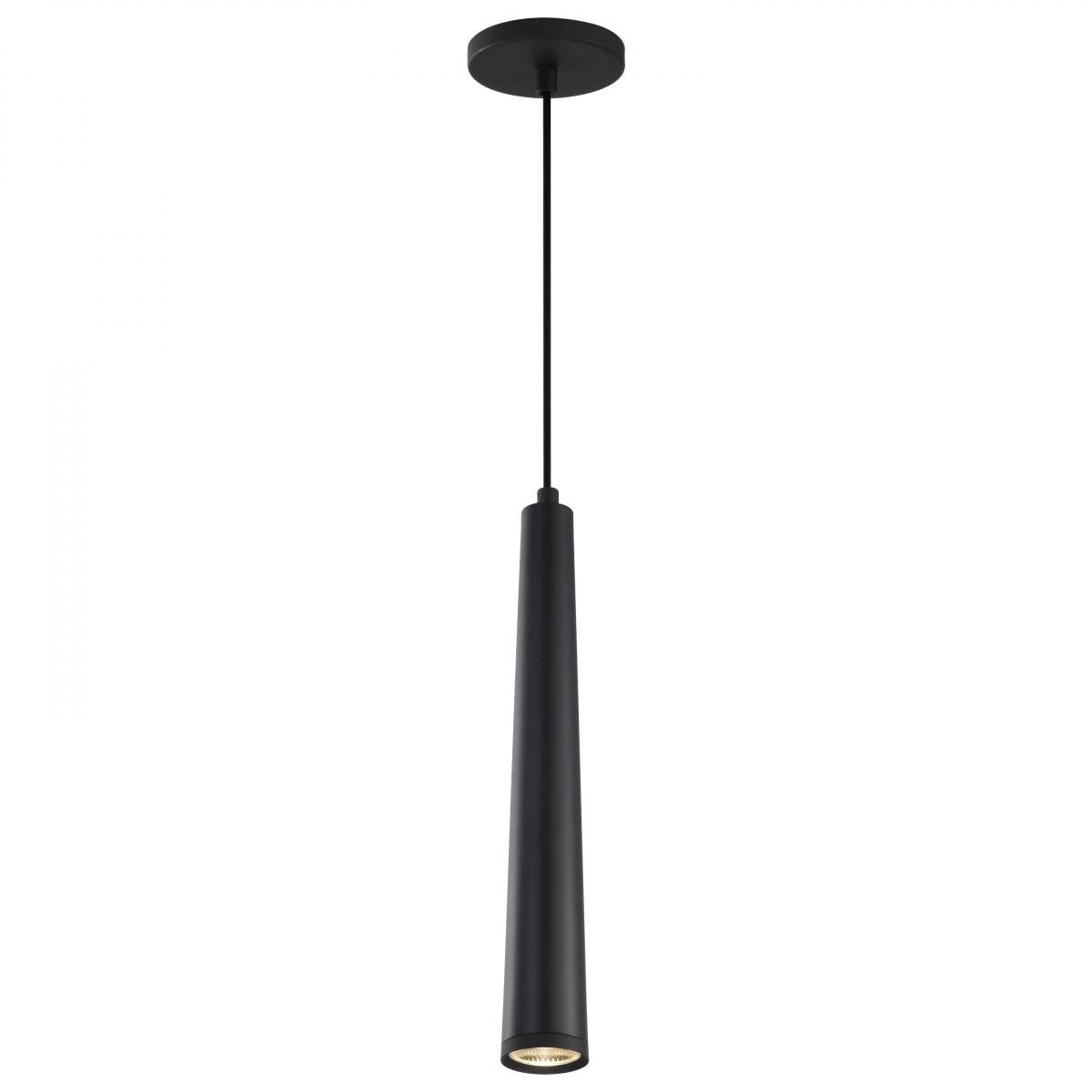 Melrose 16" LED Pendant Light, Matte Black Finish