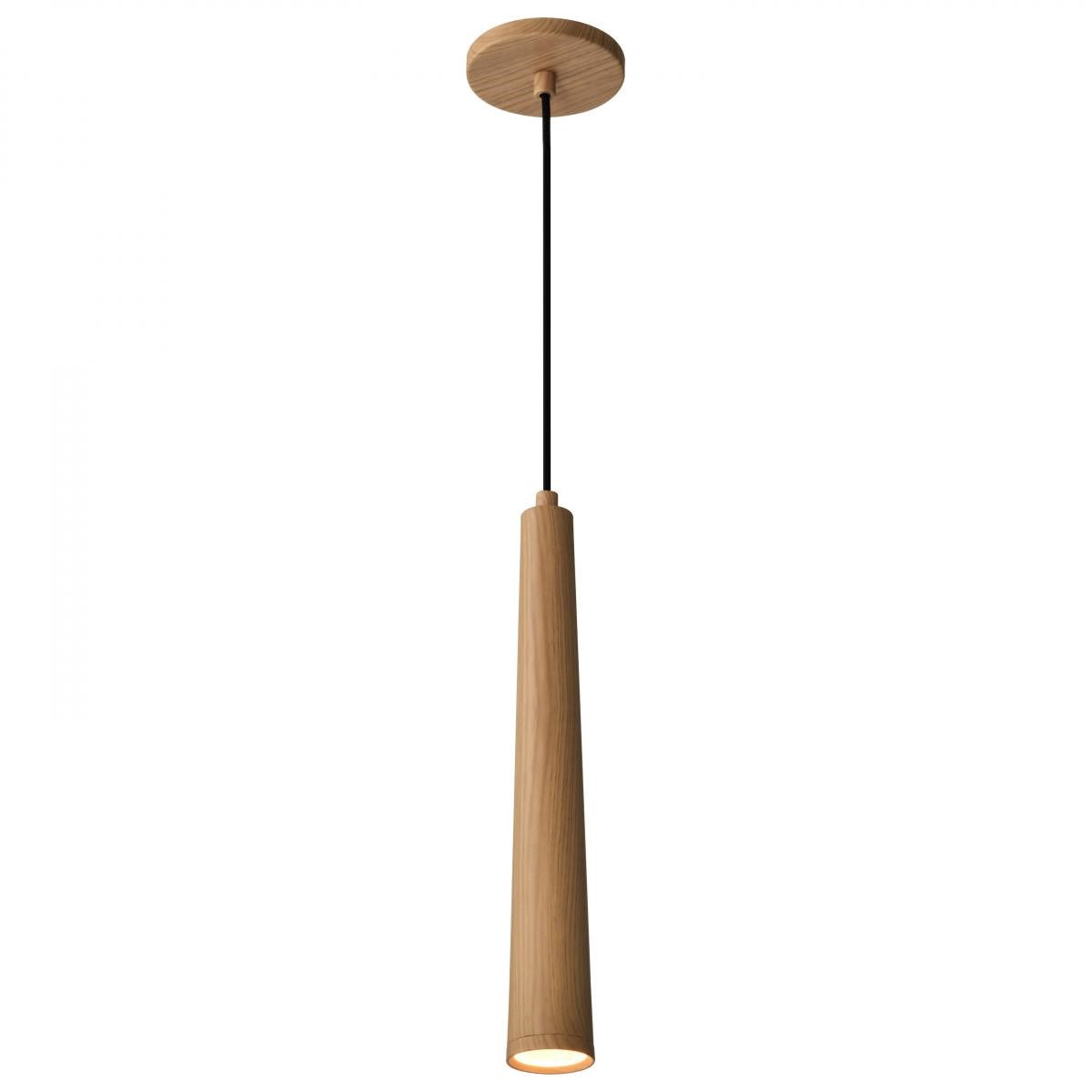 Melrose 16" LED Pendant Light, Ash Wood Finish - Bees Lighting