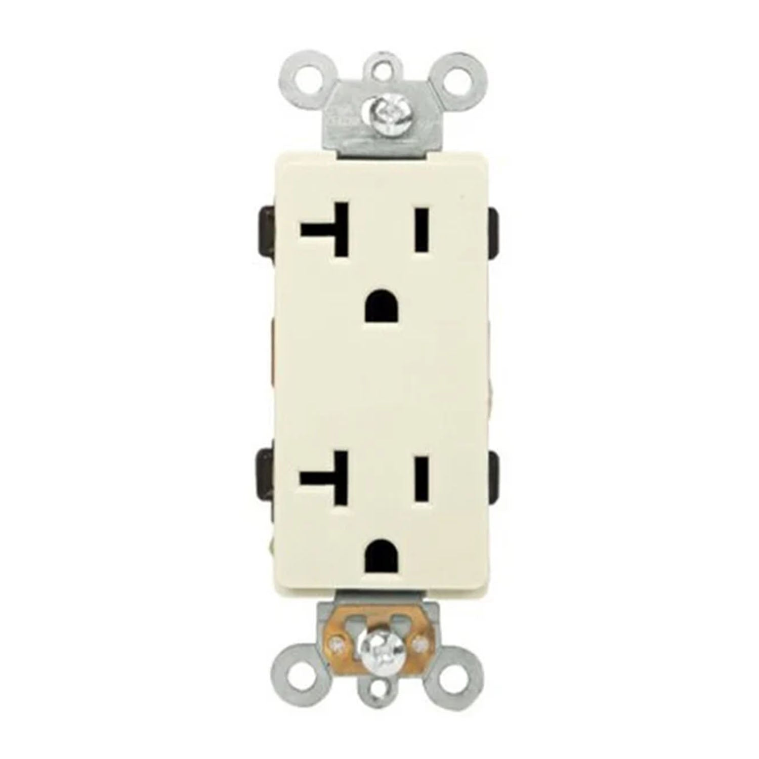 20 Amp Duplex Outlet Light Almond