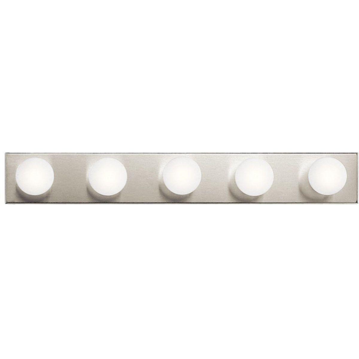 30 In. 5 Lights Vanity Light Nickel Finish - Bees Lighting