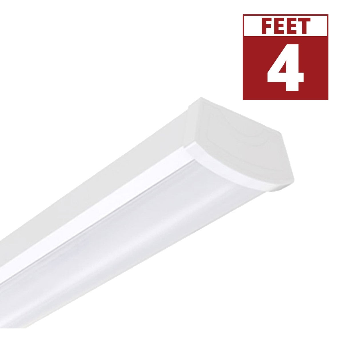 4ft LED Ceiling Wrap Light, 40 Watts, 3200 Lumens, 4000K, 120-277V