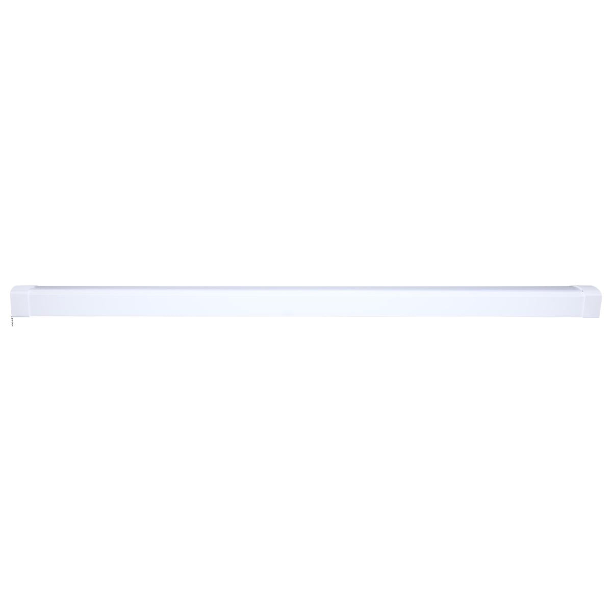 4ft LED Ceiling Wrap with Pull Chain, 39 Watts, 3400 Lumens, Selectable CCT, White Finish, 120 Volt