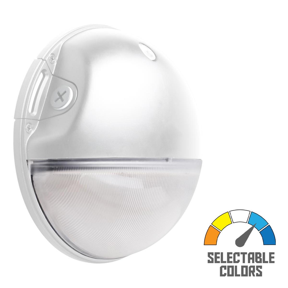 SATCO|NUVO Small Round Wall Pack CCT Selectable with Photocell