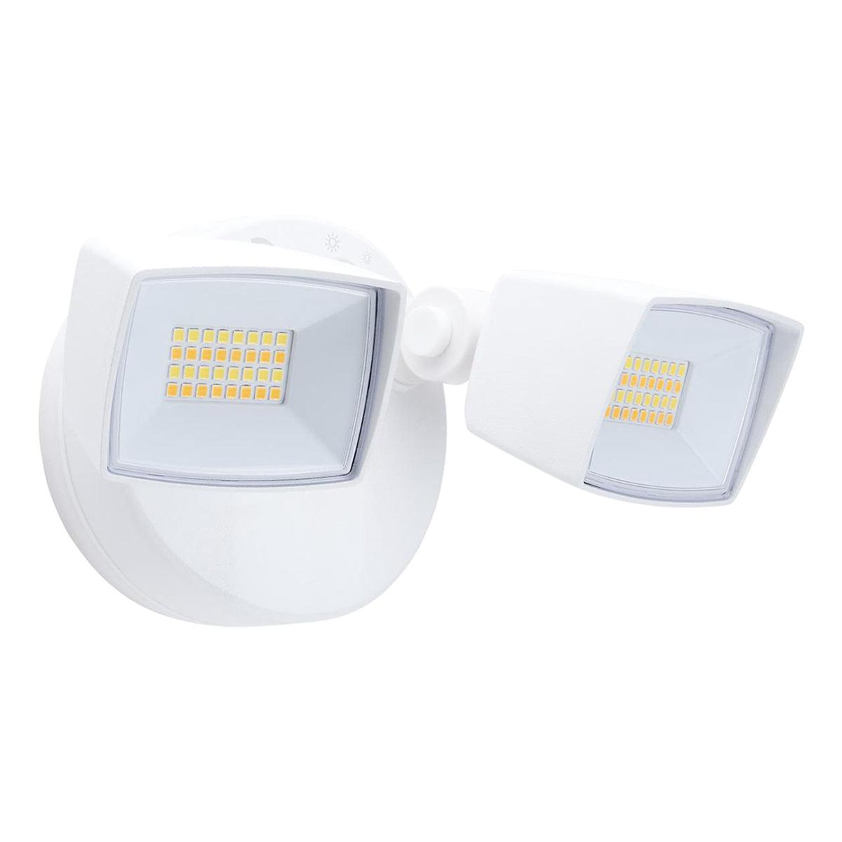 LED Security Flood Light, Dusk To Dawn Photocell, 3350 Lumens, 30K/40K/50K, White - Bees Lighting