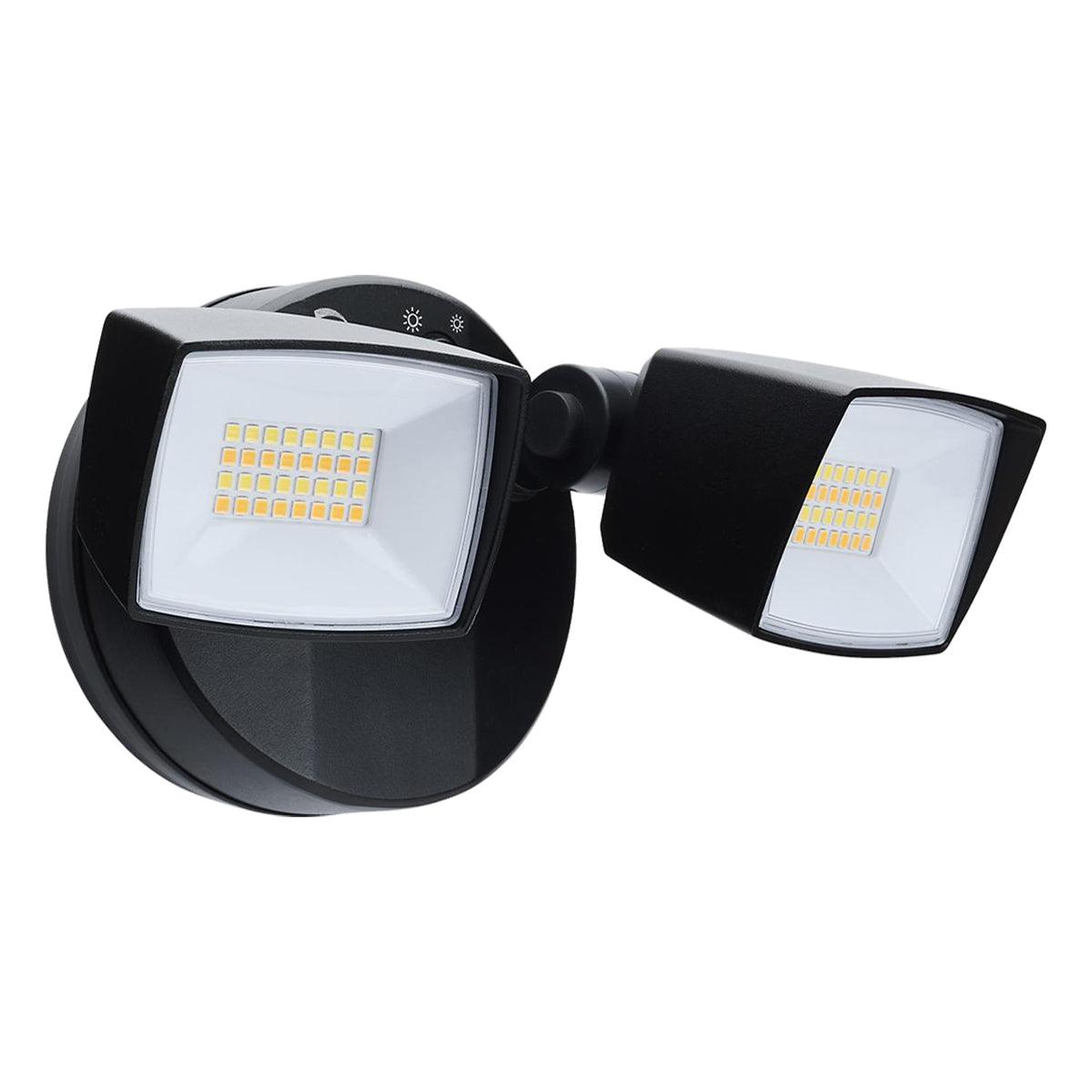 LED Security Flood Light, Dusk To Dawn Photocell, 3350 Lumens, 30K/40K/50K, Black - Bees Lighting