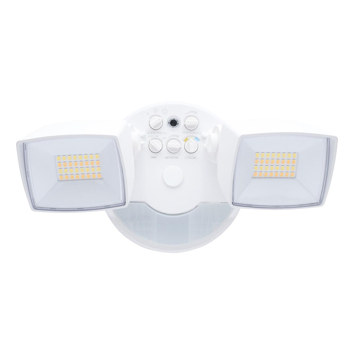 LED Security Flood Light, Motion Sensor & Dusk to Dawn, 3350 Lumens, 30K/40K/50K, White - Bees Lighting