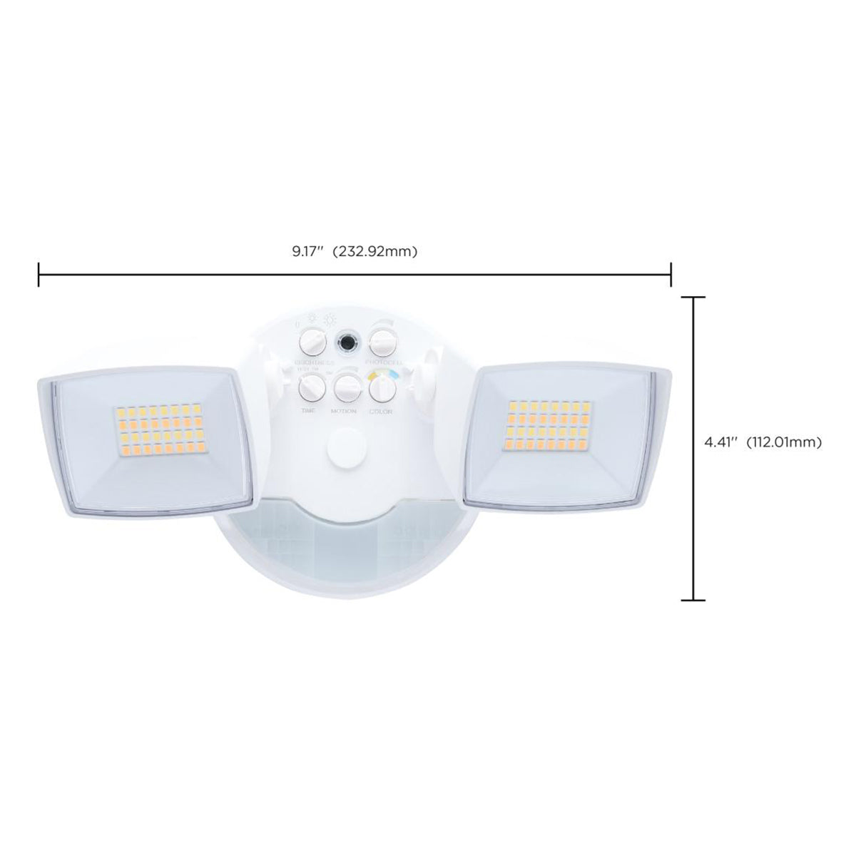 LED Security Flood Light, Motion Sensor & Dusk to Dawn, 3350 Lumens, 30K/40K/50K, White - Bees Lighting